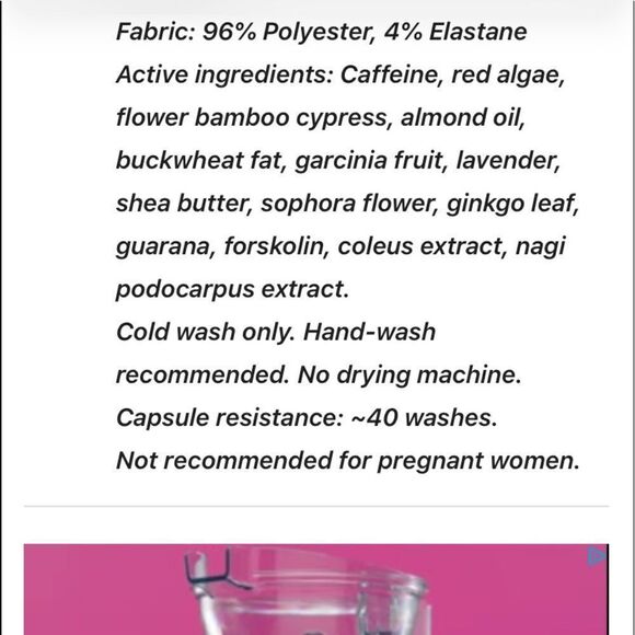 Lilia Compression Weight Loss Slimming High Waist 7/8 Leggings Black - Picture 14 of 16